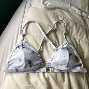 Marble Bikini Swimsuit Top
